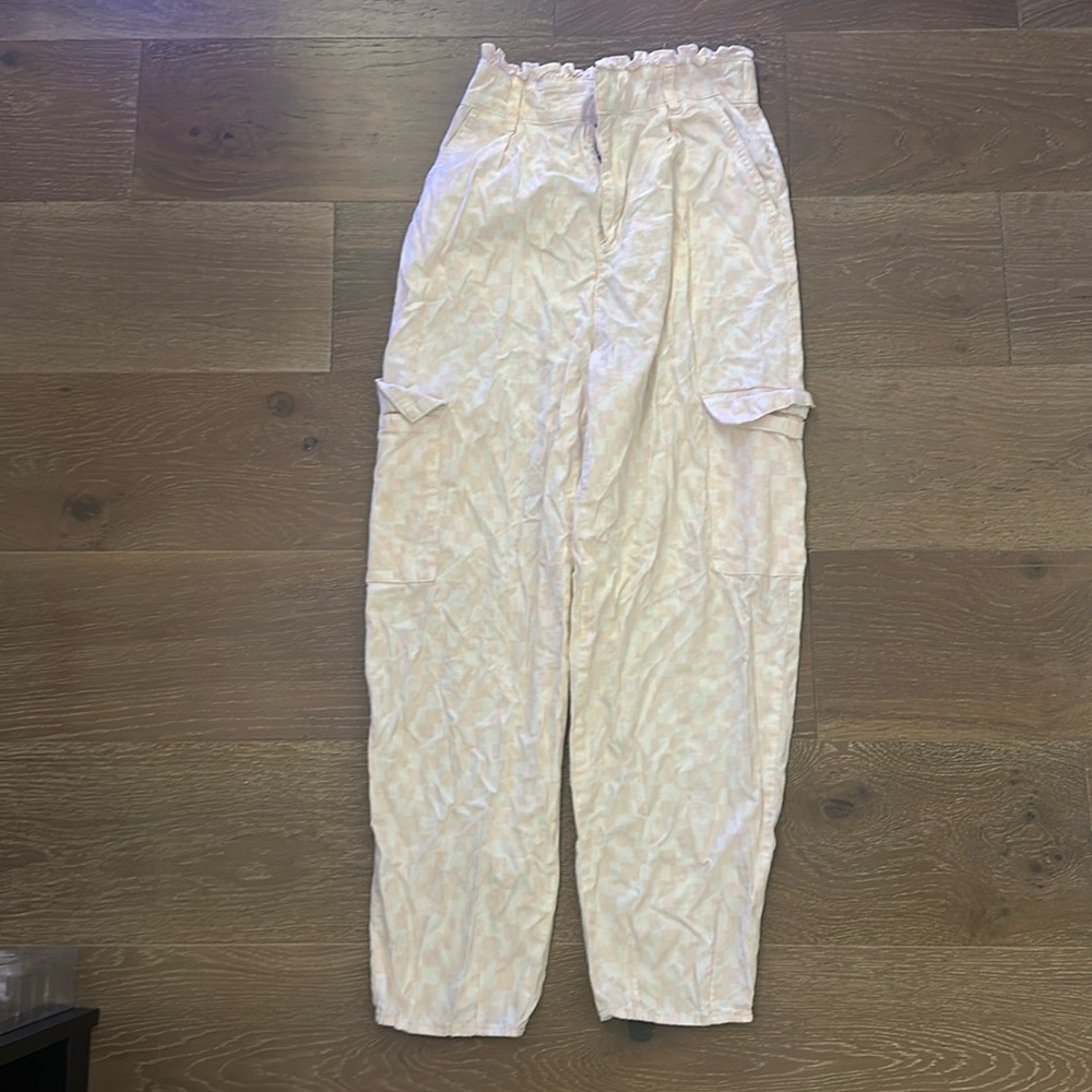 Baggy Checkered Pink and White Pants